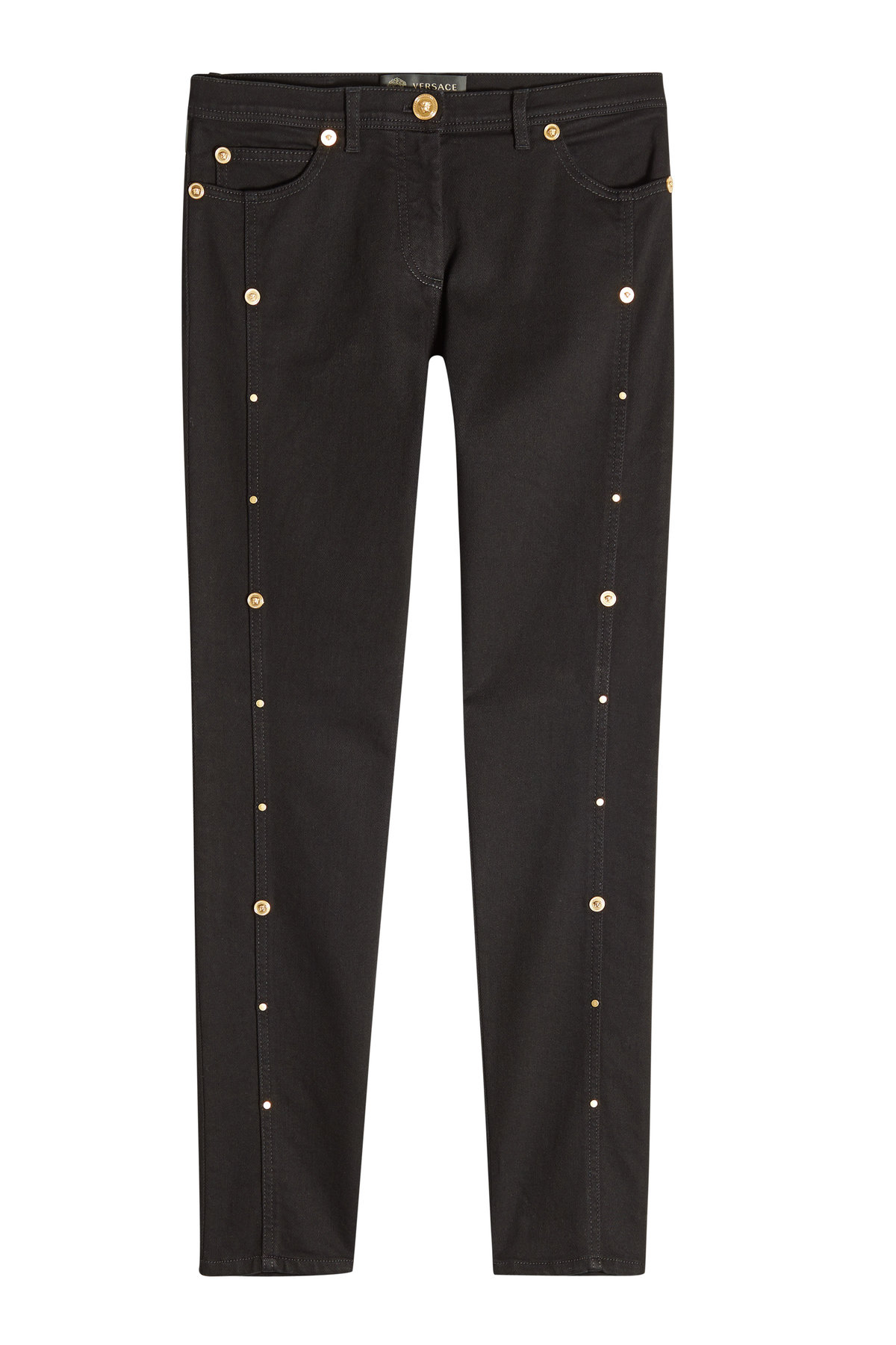 Skinny Jeans with Studs | VERSACE