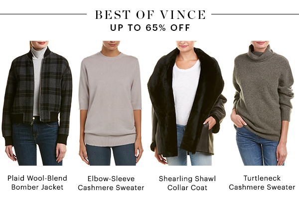 BEST OF VINCE, UP TO 65% OFF