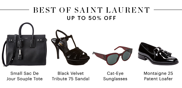 BEST OF SAINT LAURENT, UP TO 50% OFF