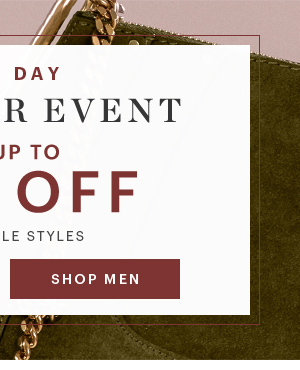 DESIGNER EVENT, UP TO 65% OFF, EXTRA 20% OFF, SHOP MEN